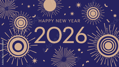 Geometric pattern of interlocking hexagons in a dark blue and grey palette, modern and sophisticated design