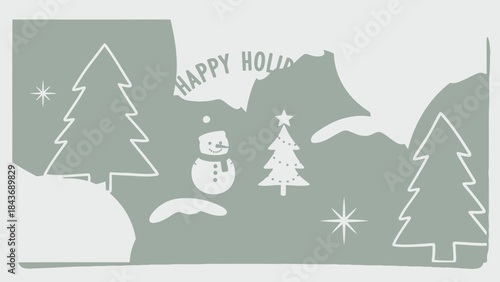 Minimalist continuous line art of a simple house, architecture and home concept