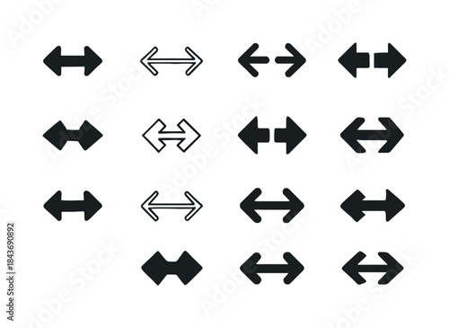 Displacement Logo Array. displacement. Icon set. Set Logo of dis