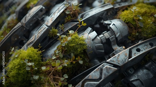 Generative AI- old rusty bicycle