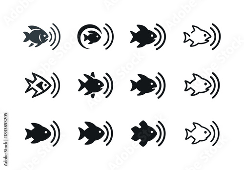 Noise Pollution Icons. noise pollution