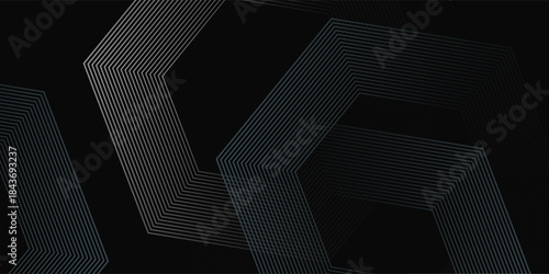 Black abstract background designb simple. Premium stripe texture for banner  business backdrop. Dark horizontal vector template patten