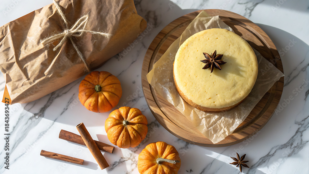 custom made wallpaper toronto digitalChristmas still life with cinnamon, anise stars, dry orange slices, and a candle on wood