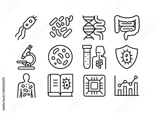 Human Microbiome Icons. The exploration of the human microbiome.