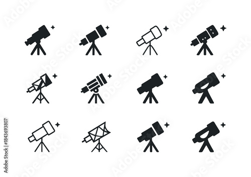 Space Exploration Icons. space exploration. Icon set. Set Logo o