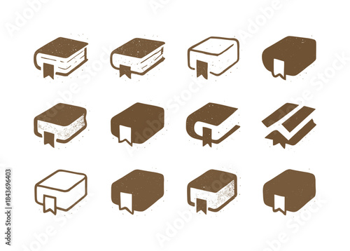 Dusty Tome Icons. dusty tome. Icon set. Set Logo of dusty tome: