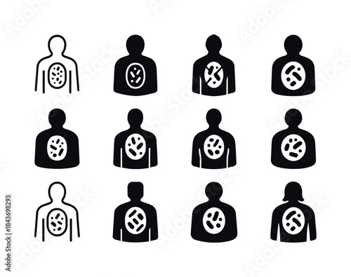 Microbiome Logo Variations. The exploration of the human microbi
