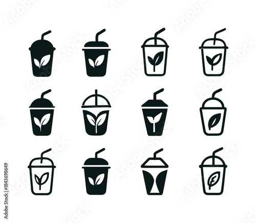 Healthy Eating Icons. healthy eating. Icon set. Set Logo of heal