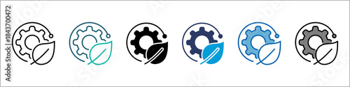 Sustainability Single Icon Pack Multistyle