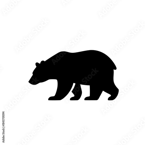 silhouette of a bear