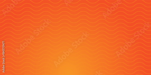 Vector abstract background with dynamic orange waves, lines and particles. vector