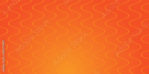 Vector abstract background with dynamic orange waves, lines and particles. vector