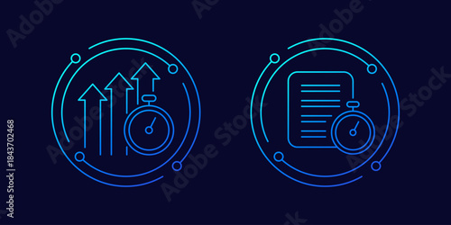 improve time icons, linear design