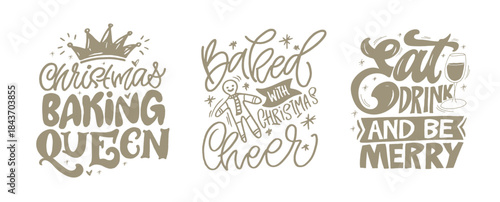 Hello 2026. Merry Christmas and Happy New 2026 Year - cute hand drawn doodle lettering postcard.  Holly Jolly, Tis the season.