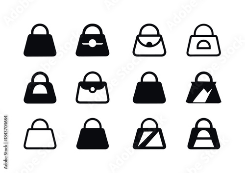 Fashion Blogger Icons. fashion blogger. Icon set. Set Logo of fa