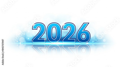 Happy New Year 2026 Greeting Card for a Green Future with Renewable Energy.