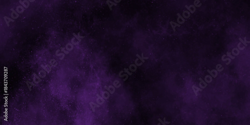 abstract grungy black background with color rough grains. grunge seamless realistic old purple decorative plaster wall texture. closeup of cement wall surface. vector background with space.