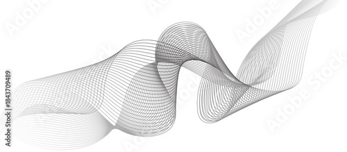 black and white abstract background. abstract white background with waves. creative seamless flowing line art design. modern stream wave background.