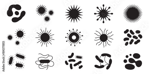 dropper bottle with liquid drop icon set in various colors for medical cosmetic products