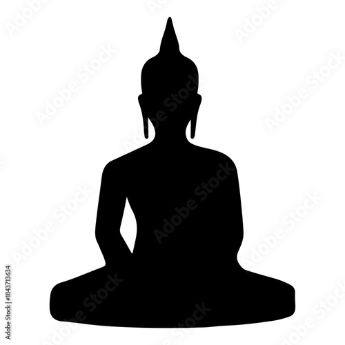 Meditating Buddha Icon: Symbol of Peace and Tranquility