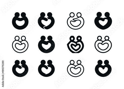 Emotional Check-in Icons. Emotional Check-ins. Icon set. Set Log