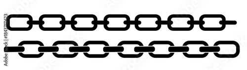 Chain vector icon. Connector vector on white background.