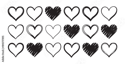 digital marketing and promotion line icons set vector illustration with modern symbols