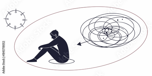 Silhouette vector illustration of people action in sport and fishing fun with guitar, sword, and ski rod on the water