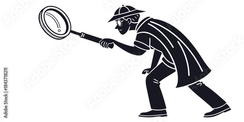 Cartoon 3D illustration of a businessman character with a megaphone for communication, speaking to people