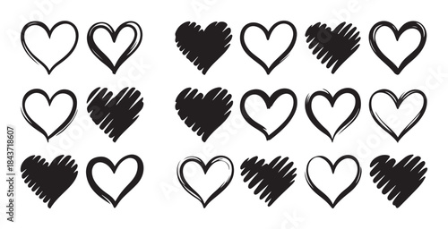 Digital marketing line icons set. megaphone, computer, mobile, global network symbols