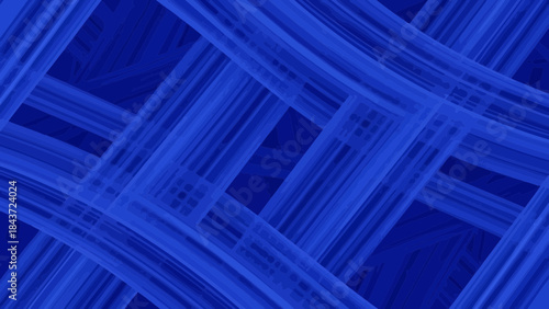 Abstract indigo curves intersecting, elegant flow, perfect as contemporary background