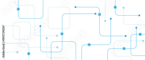 Abstract futuristic technology background. Technology background with crossed lines and dots.