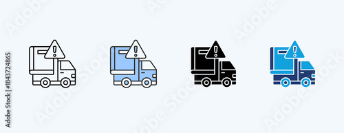 Supply Shortage Multiple Icon Illustration Vector