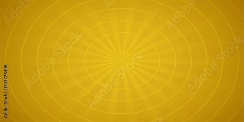 Orange sunburst abstract vector illustration with vintage radial rays pattern and grunge texture background