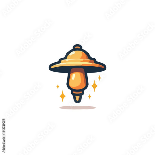 Enchanting luminous mushroom concept illumination design whimsical glow magical ambiance