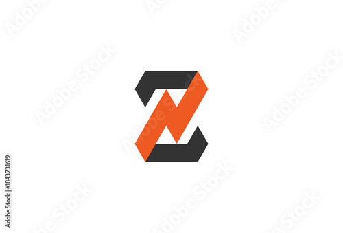 Initial Letter Z Lightnig Bolt Logo design, vector illustration