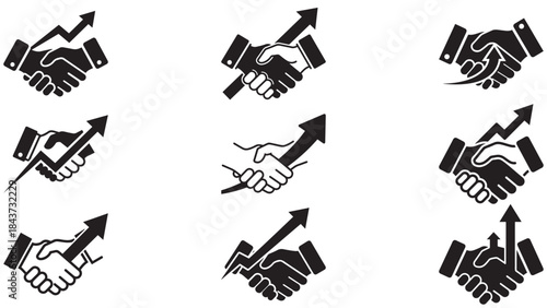 Handshake with Rising Arrow Integrated for Growth Partnerships and Performance Agreements