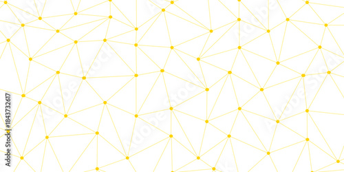 Abstract white allow  digital technology futuristic communication high tech concept background. modern network abstract polygon path connection with dots with allow background lines template. 