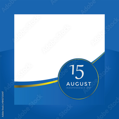 Independence Day Social Media Banner with Patriotic Flat Design