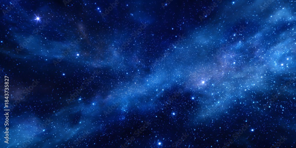 Fototapeta premium Deep cosmic space stars minimal background