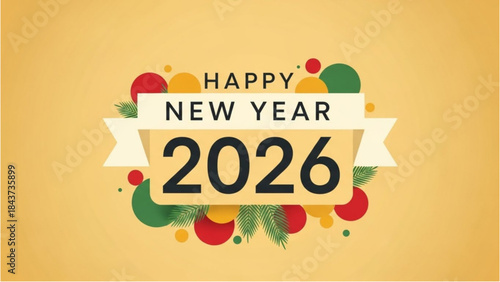 Happy New Year 2026 Celebration Graphic for a New Year of Global Travel.