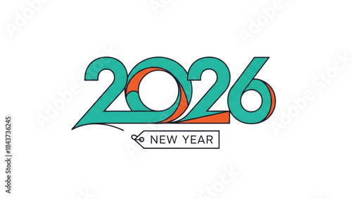 Free Download Festive Happy New Year Greeting Card for the New Year 2026 Celebration. - GFXLoad