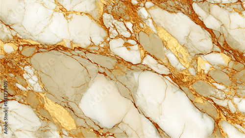 Marble texture with gold and white veins