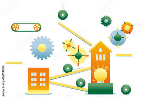 不動産イメージのからくり装置