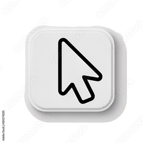 Colorful location pin sticker illustration with a gradient and white outline