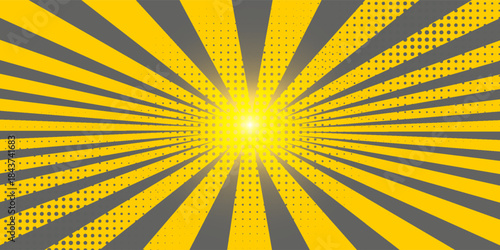 Abstract art yellow and gray comic book cartoon magazine cover vector, wallpaper, yellow, modern simple shyni good