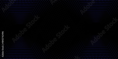 Abstract dark space with glowing dots shape decoration. Modern graphic design element dotted line style dot blue illustrations neutral