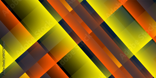 Abstract geometric dark blue and orange square theme overlap background wallpaper old color nice texture