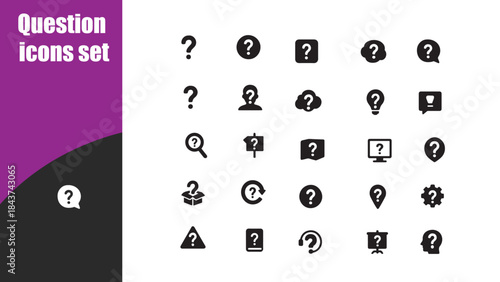 Question icons set