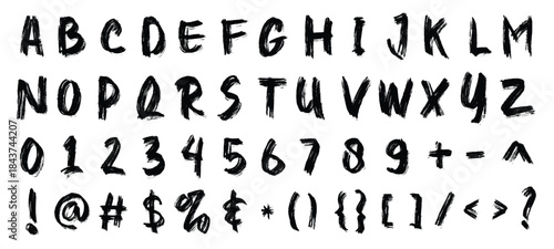 Hand Drawn Alphabet and Numbers Font Set – Cute Doodle Lettering